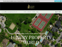 Tablet Screenshot of luxurypropertyworld.com